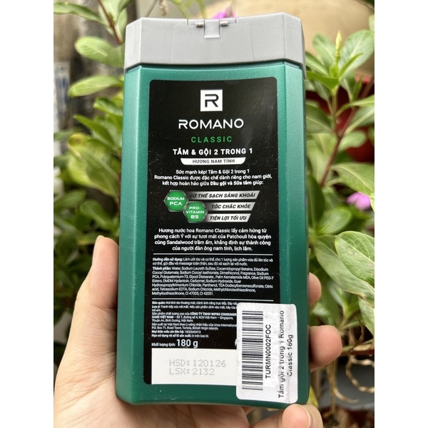 150g/180g - Dầu gội Romano hương nước hoa 5in1