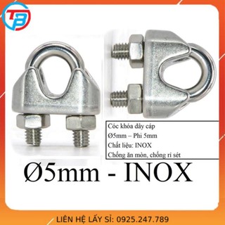 Cóc khóa cáp phi inox - cáp thép thái bình vina