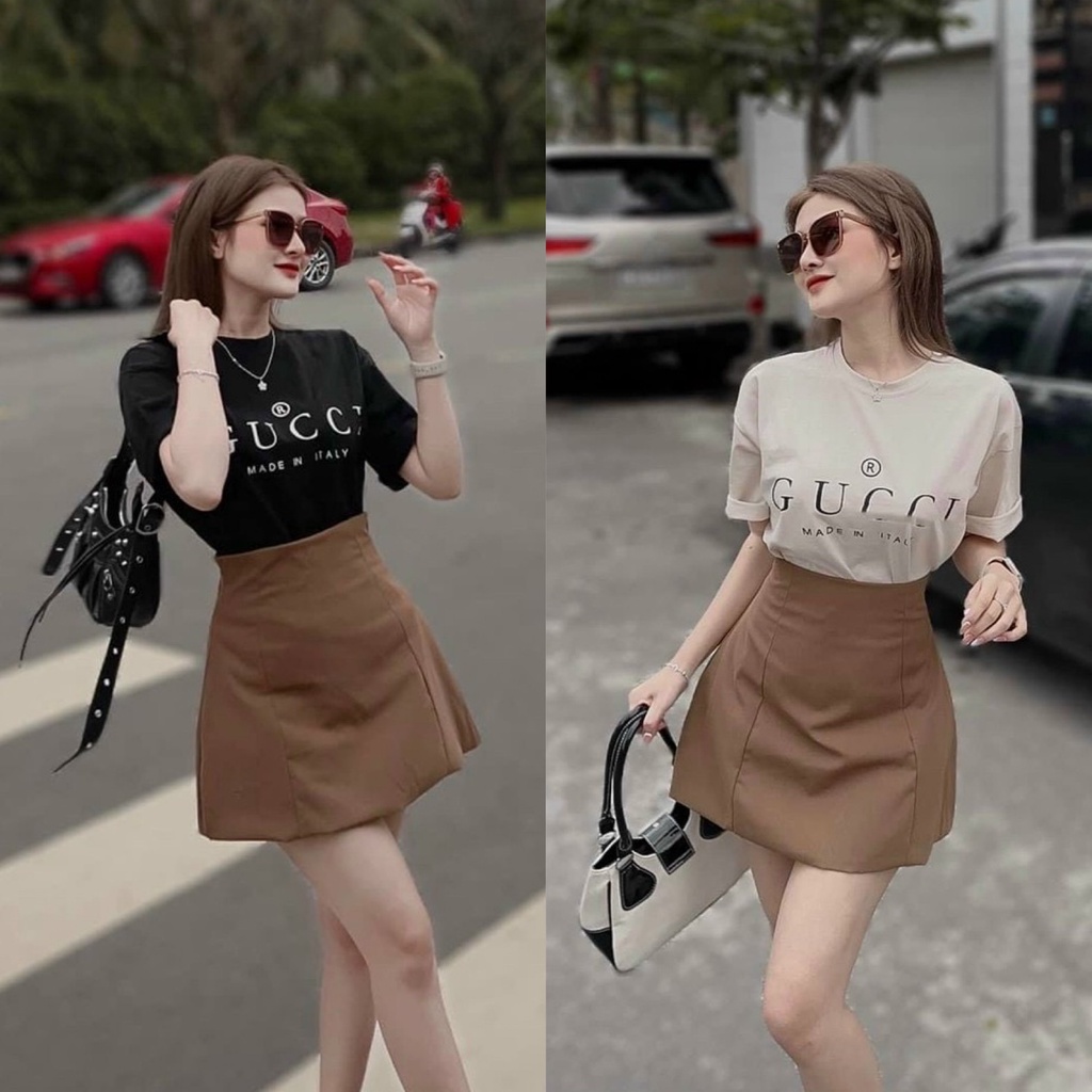 Set đầm váy nữ áo phông mix cùng chân váy chữ A năng động, cute dành cho các nàng đi chơi, dạo phố siêu xinh.