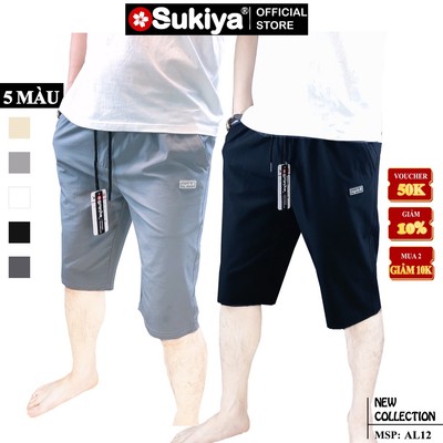 Quần short Lửng Nam SUKIYA chất vải Cao Cấp Lịch Sự, thoải mái QS06