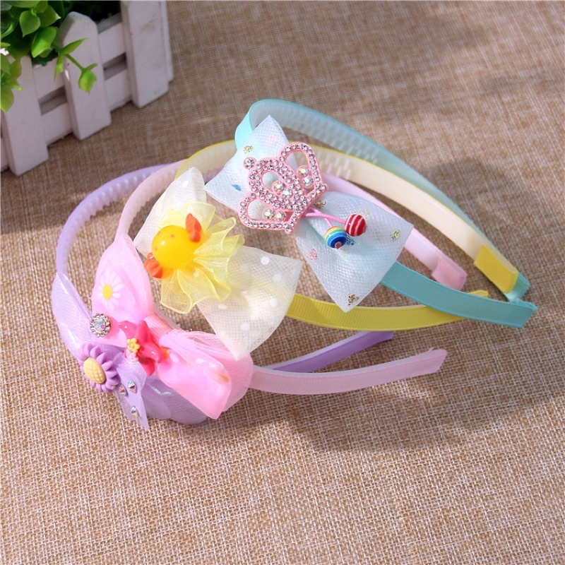 Bờm cài tóc dễ thương cho bé gái siêu xinh