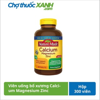 Calcium Magnesium Zinc Nature Made 300 viên – Viên uống bổ xương