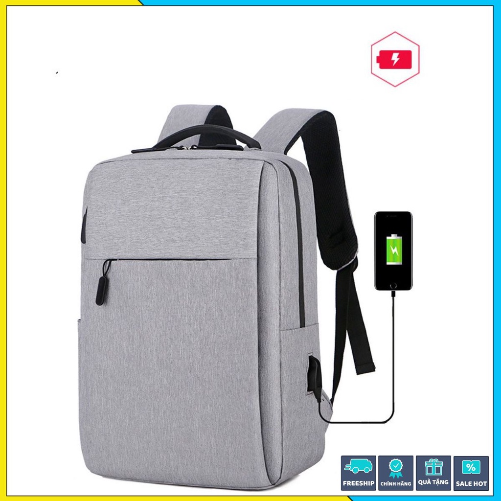 ✔️ Balo laptop đi làm cho nam nữ, có sẵn jack kết nối sặc dự phòng.