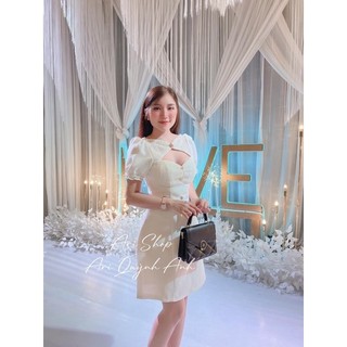 ĐẦM XOÈ CẮT PHỐI NÚT 2 MÀU✨