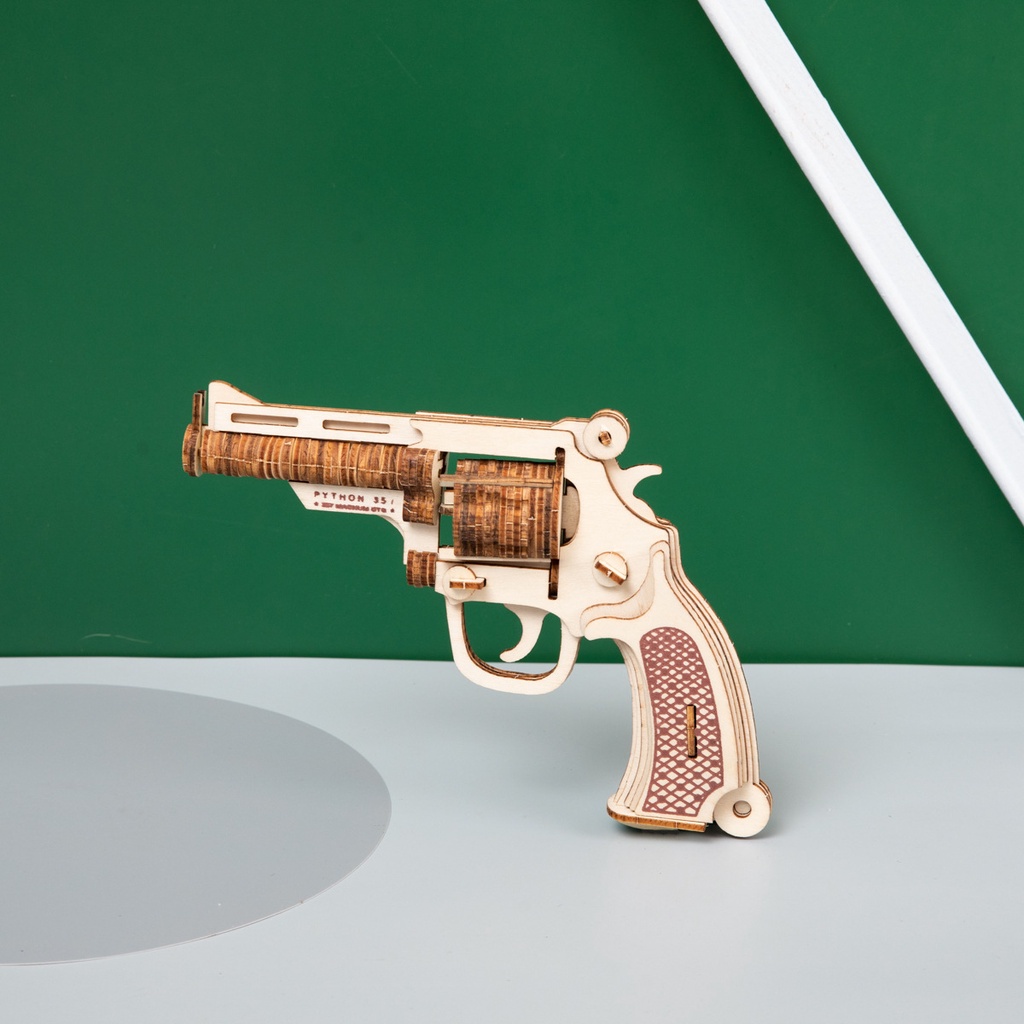 Đồ Chơi Lắp Ráp Gỗ 3D, Súng Lắp Ráp, Xếp Hình 3 Chiều, Đồ Chơi Sáng Tạo Cho Trẻ