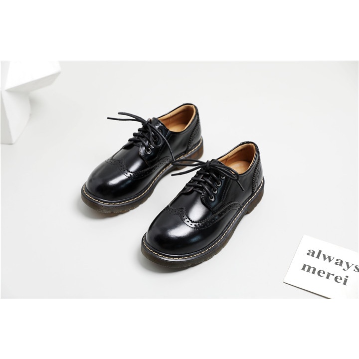 Giày da nữ Oxford cho nàng phong cách retro, giày da basic cho nữ LavisS