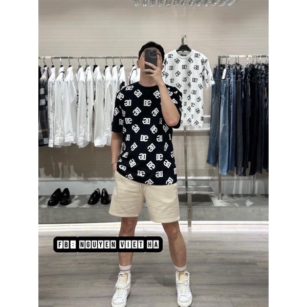 Áo Thun Cotton Nam DG in hoạ tiết full áo