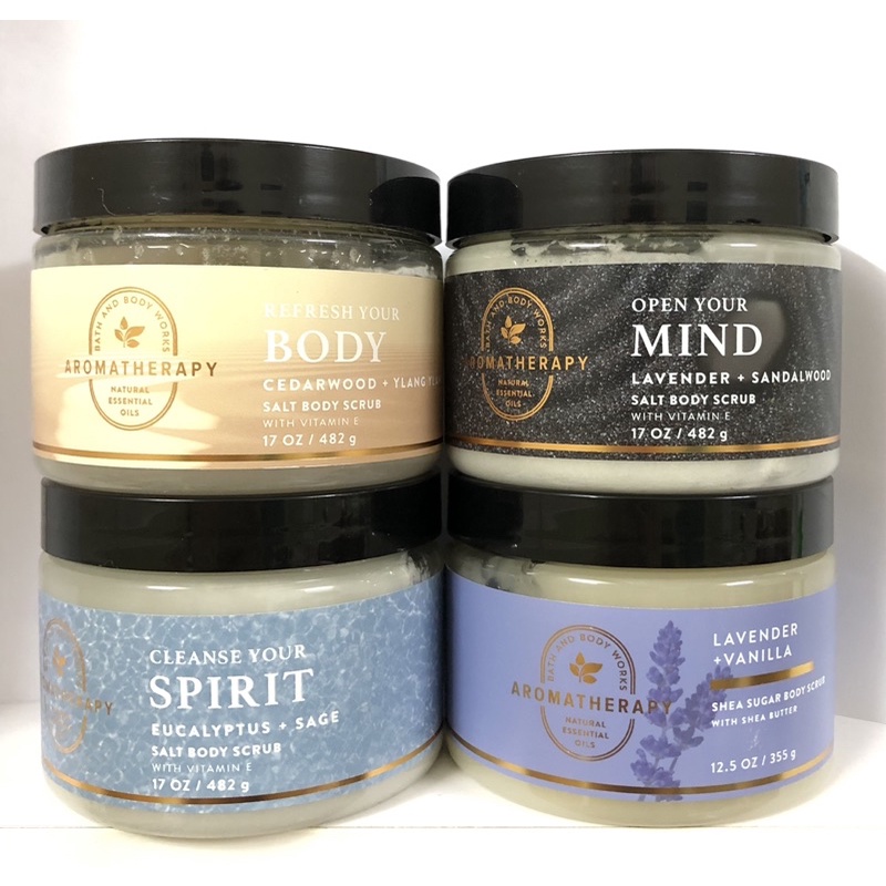 Sữa tắm tẩy tế bào chết  AROMATHERAPY Bath & Body Work 326g - USA