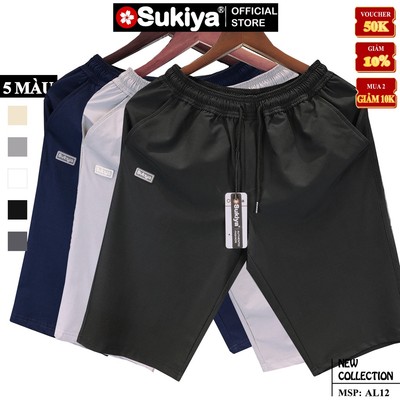 Quần Short Nam SUKIYA Dáng Lửng công sở Lịch Sự Thoáng Mát QS06