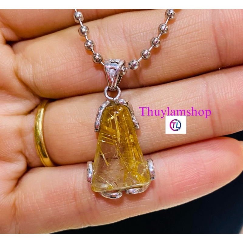 Vòng cổ mặt đa TA tóc vàng Thuylamshop