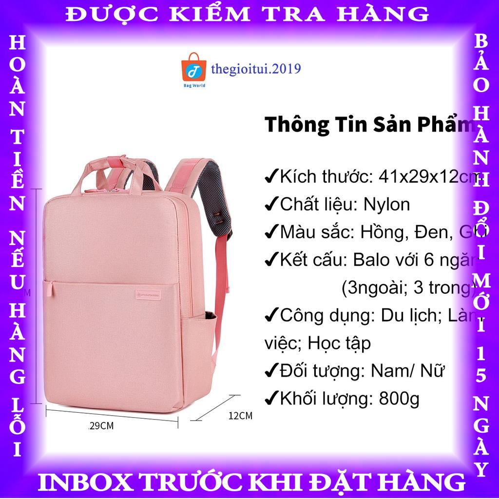 Balo laptop thời trang nam nữ có cổng USB, chống sốc, chống nước tốt size 13/14,15,6inch trangmin