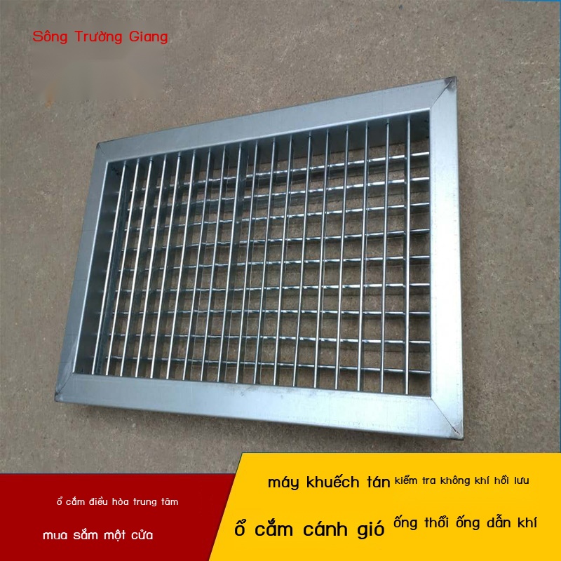 Các nhà sản xuất chế tạo lưới tản nhiệt hai lớp cửa gió bằng thép thoát cho ống xả và khói tầng hầm
