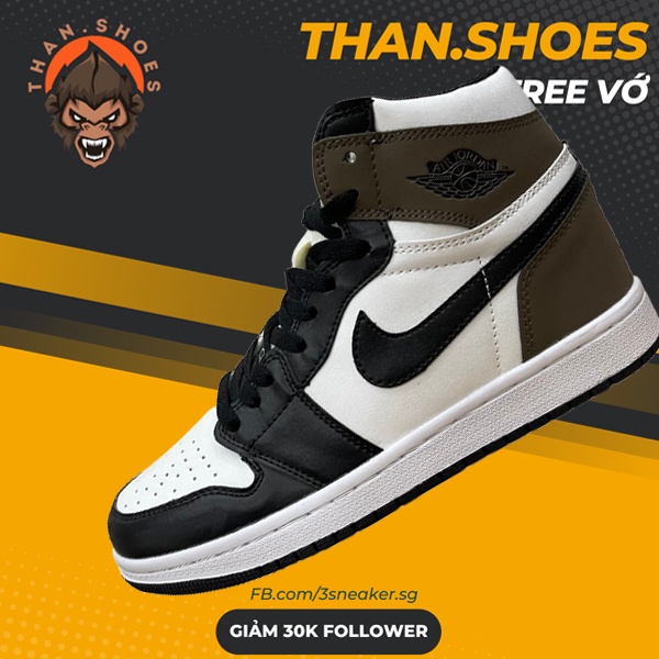Giày Air JD1 Retro High Dark Mocha, JD1 Cao Nâu Đen - Than.Shoes