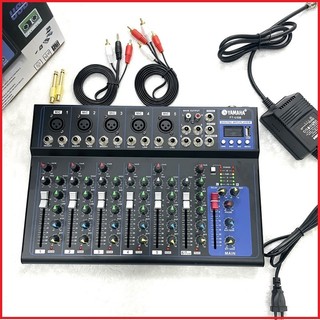 Bàn trộn âm thanh Mixer F7 yamaha có Bluetooth, Ghép dàn karaoke,Hát Linestream,Loa kéo