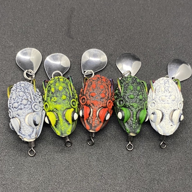 Nhái hơi mồi câu lure F3 giá rẻ nhạy cá có màu trắng Ngọc trinh chính hãng