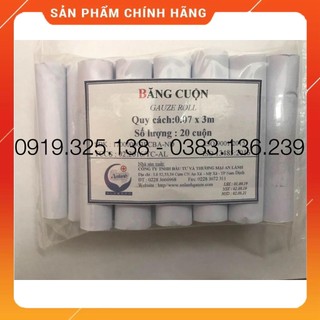 Băng cuộn y tế An Lành gói 20 cuộn (7cm x 3m), KVT
