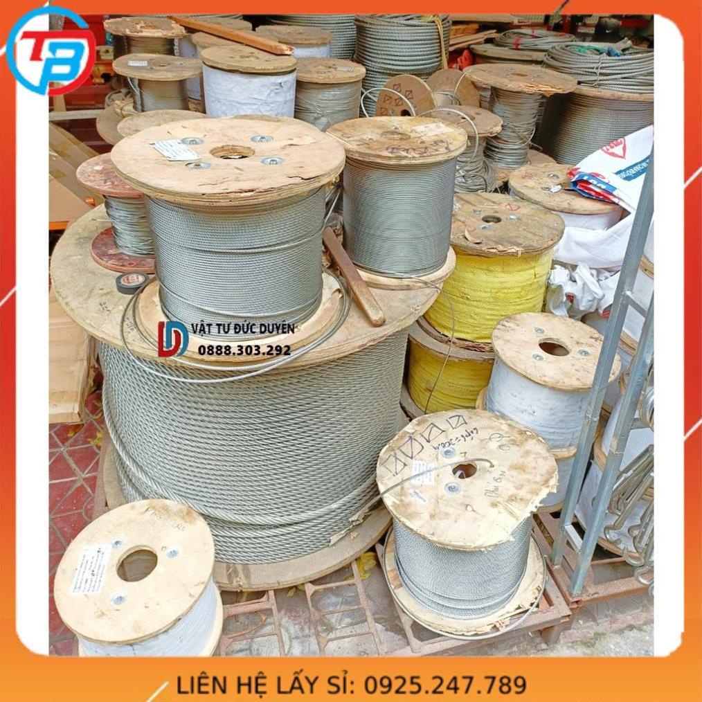 Dây cáp thép Mạ Kẽm / Bọc Nhựa / Inox 304 1li 2li 3li 4li 5li 6li (MM) - Cáp Thép Thái Bình Vina