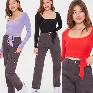 Áo croptop buộc eo xuất dư xịn