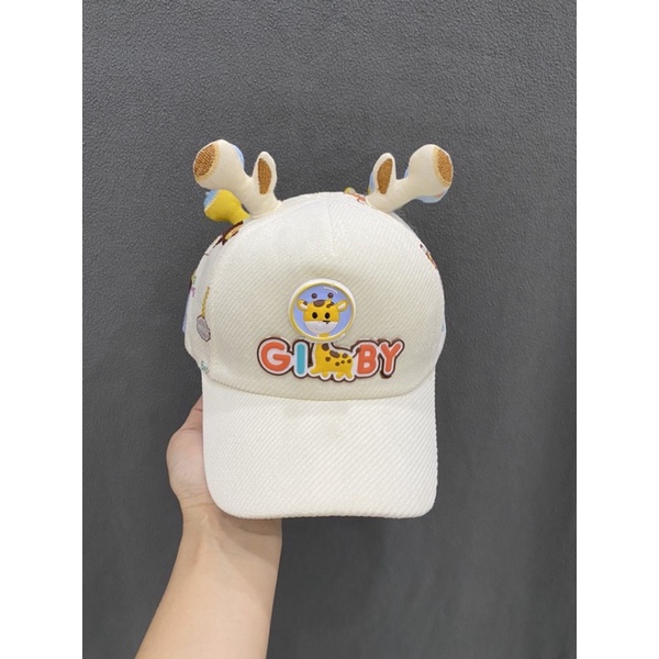 Nón kết sừng hoạ tiết cho bé từ 2t đến 6t