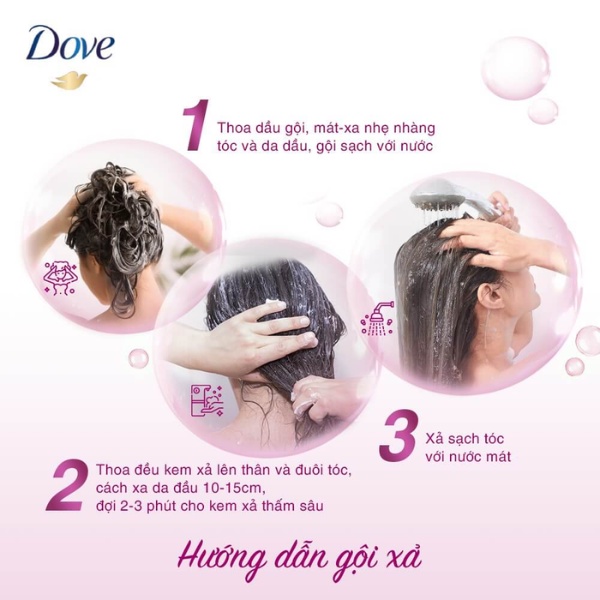 COMBO Dây 12 gói Dầu Gội Dove Ngăn Gãy Rụng Tóc Tinh chất thiên nhiên 6g - 68343880