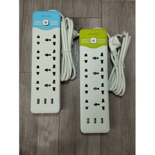 Ổ cắm điện plo 430 8 lỗ cắm, 3 cổng usb dây dài 2m