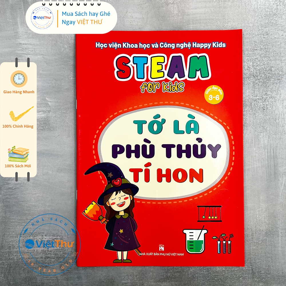 Sách - Trọn Bộ 10 Quyển Học Viện Khoa Học Và Công Nghệ Happy Kids - Steam For Kids (PN)