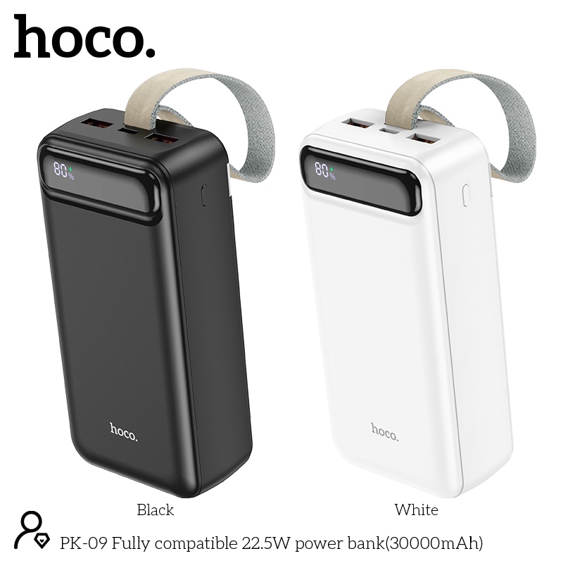 Pin Sạc Dự Phòng PK-09 Sạc Nhanh 22.5w + PD 20w 30000mAh