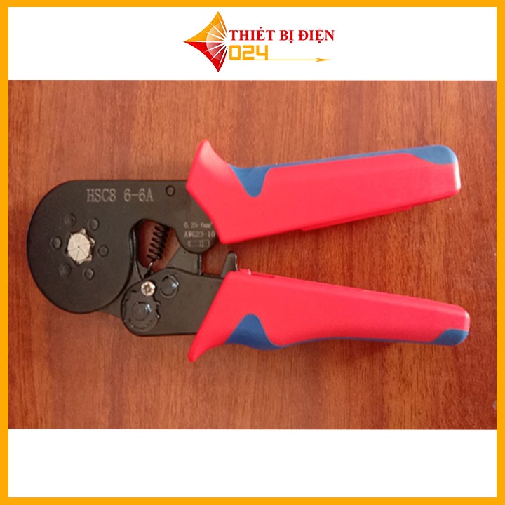 Kìm bấm cos pin kim rỗng, kiềm bóp cốt, kềm ép đầu cosse dây điện đa năng HSC8 6-4, HSC8 16-4