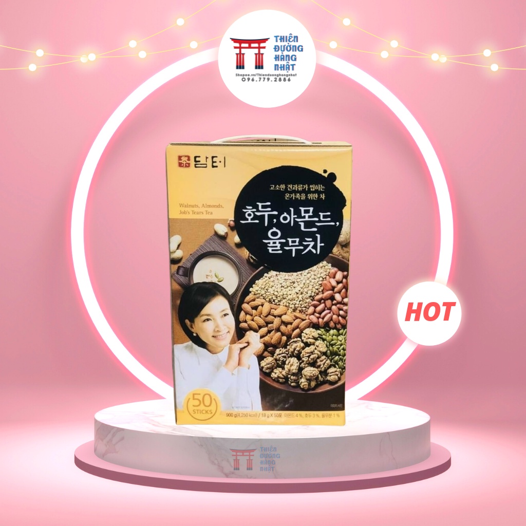 Bột ngũ cốc dinh dưỡng Damtuh chính hãng Hàn Quốc hộp 50 gói x18gr