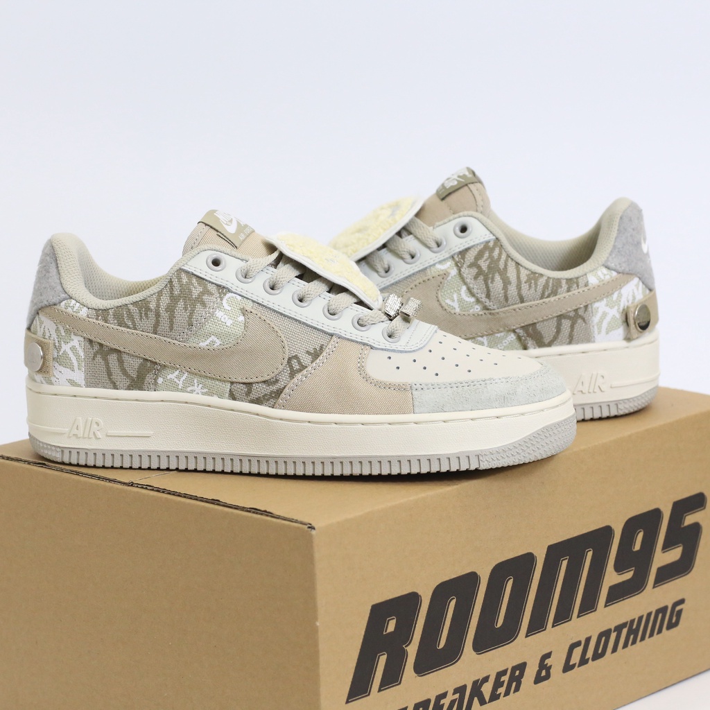 Giày thể thao sneaker  AF1 x Travis Scott Grey White