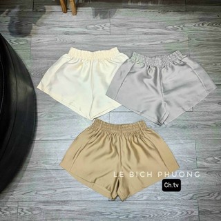 Quần Sooc nữ cạp cao vải tacta
