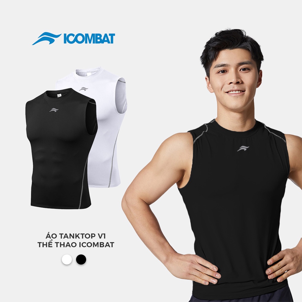 Áo tank top BODY thể thao nam iCombat form ôm áo sát nách co giãn 4 chiều