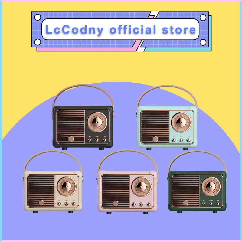 Loa Bluetooth HM11 Loa Bluetooth Mini RETRO, Loa Di Động Cổ Điển, Loa Máy Tính, Để Bàn Trang Trí Phòng, Quán Cafe