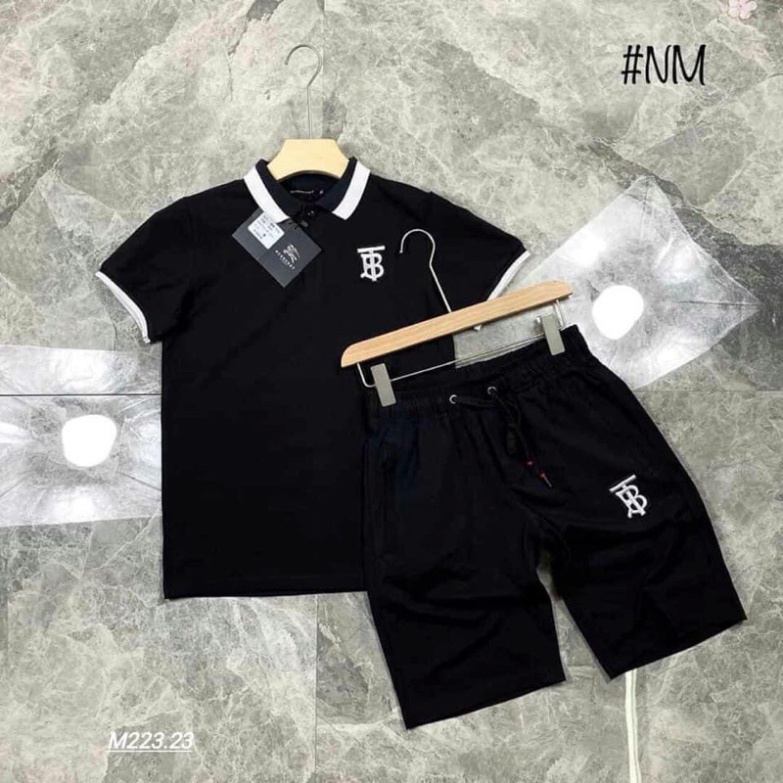 // Đồ bộ thể thao nam CỔ BẺ B, hàng có bigsize chất liệu thun lạnh mềm min mát MÃ 08 //
