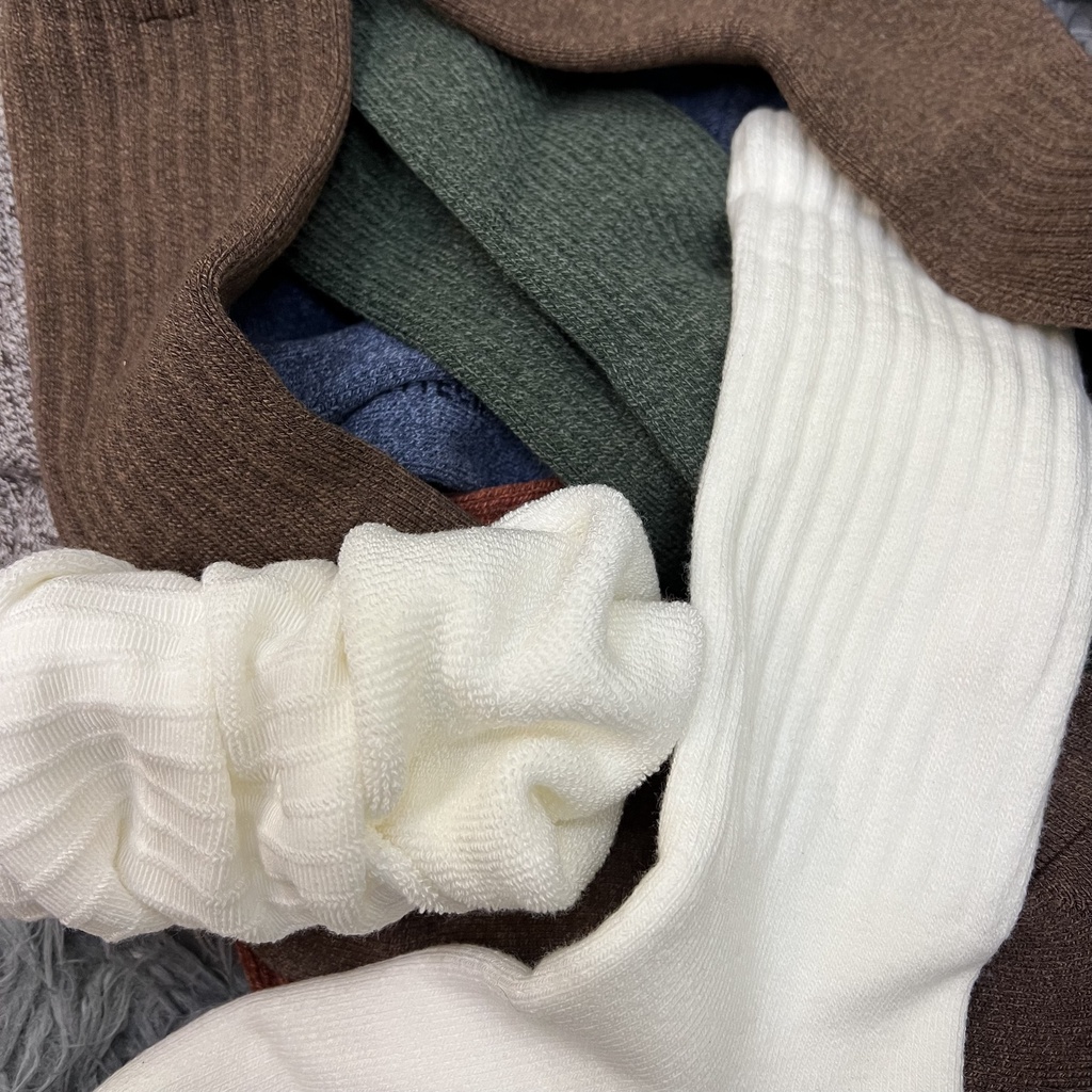 Tất Dài Vớ Lót Lông Nam Nữ Trơn Basic Cotton 100% - SAVAGE