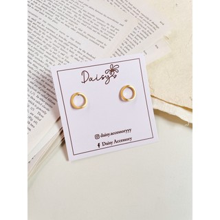 Khuyên tai basic dáng chữ O |daisy.accessory.hn|