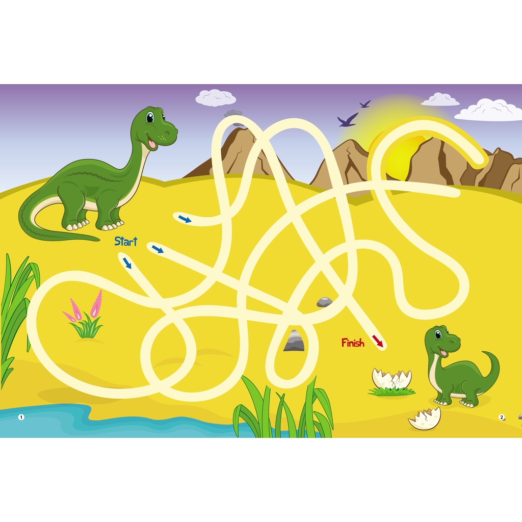 Sách - combo 4 cuốnTrò Chơi Mê Cung Phát Triển Trí Tuệ -Tặng 2 cái bút Viết Xóa Được- Wipe Clean