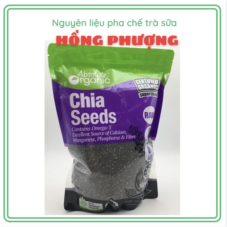 Hạt chia Úc Absolute Organic Gói 1Kg Vỏ Tím
