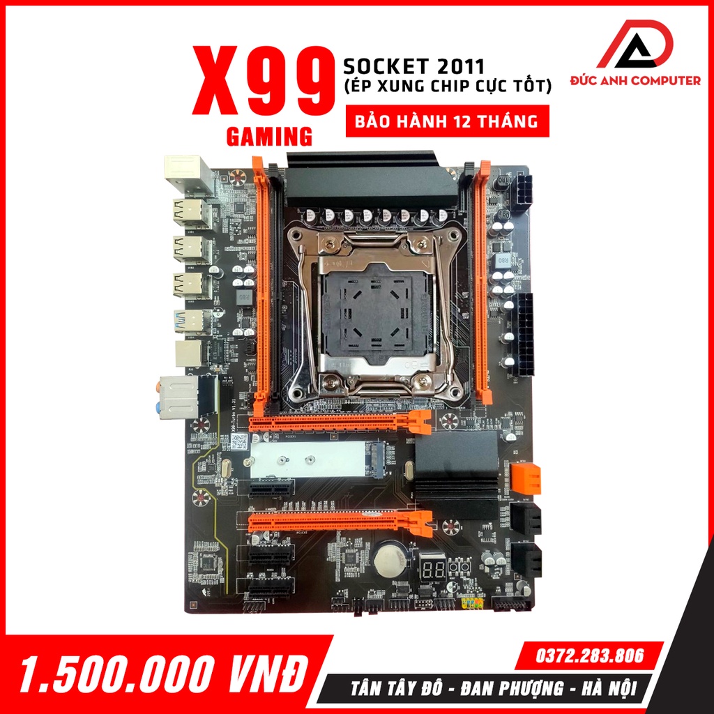 Main X99 D4 gameming ( phiên bản phổ biến ) SK-2011 chạy Cpu v3,v4