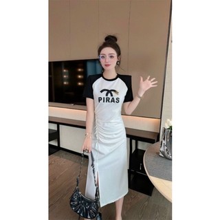 ĐẦM THUN PHỐI MÀU KÈM PK CAO CẤP