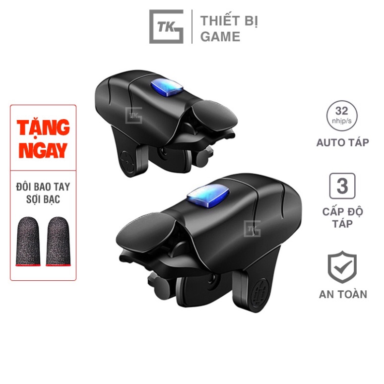 Nút bấm chơi game FX3 auto táp 32 nhịp/s bắn Pubg Mobile Free Fire 4 ngón cực nhạy cực bền và an toàn - Hàng mới về