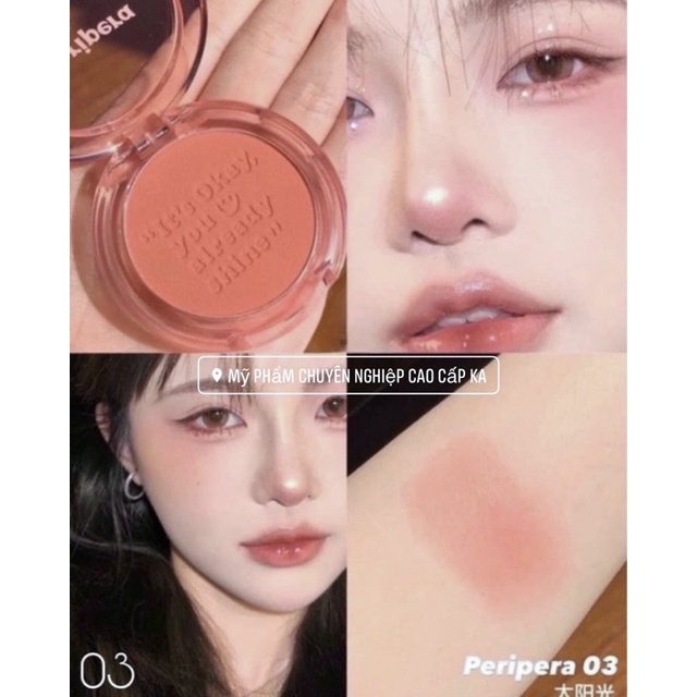 Phấn má hồng Peripera Pure Blushed Sunshine Cheek