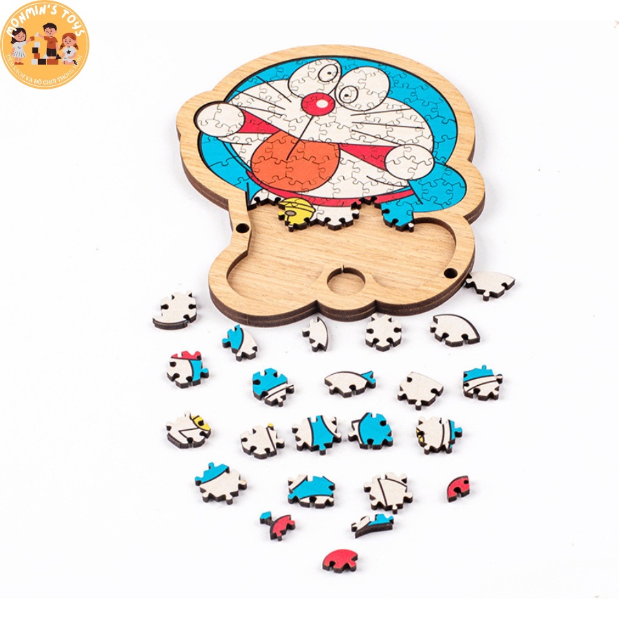Xếp Hình Doraemon Bằng Gỗ