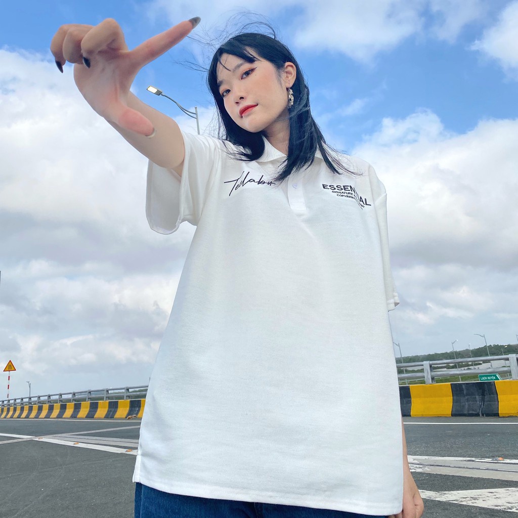Áo Polo Unisex  ngắn tay Teelab Essential phong cách Hàn Quốc