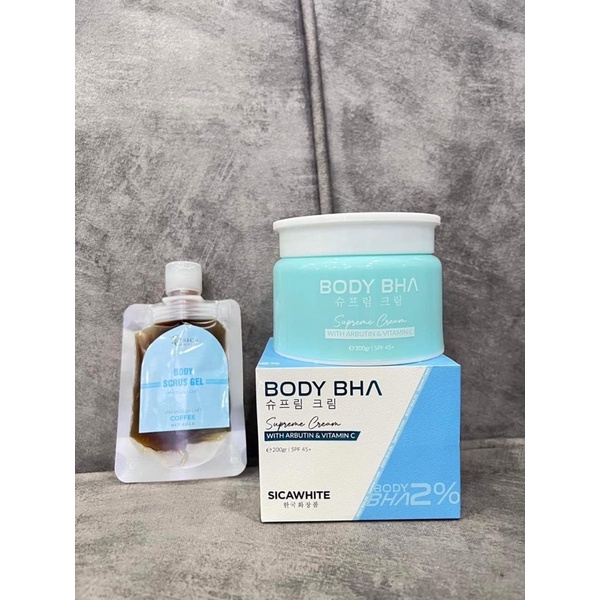 100% CHÍNH HÃNG,BODY BHA SICA DẠNG NÉN ĐẶC,THẤM NHANH KHÔNG LỘ VÂN KEM