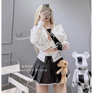 Chân váy xếp li demazon siêu hot (kèm gấu)