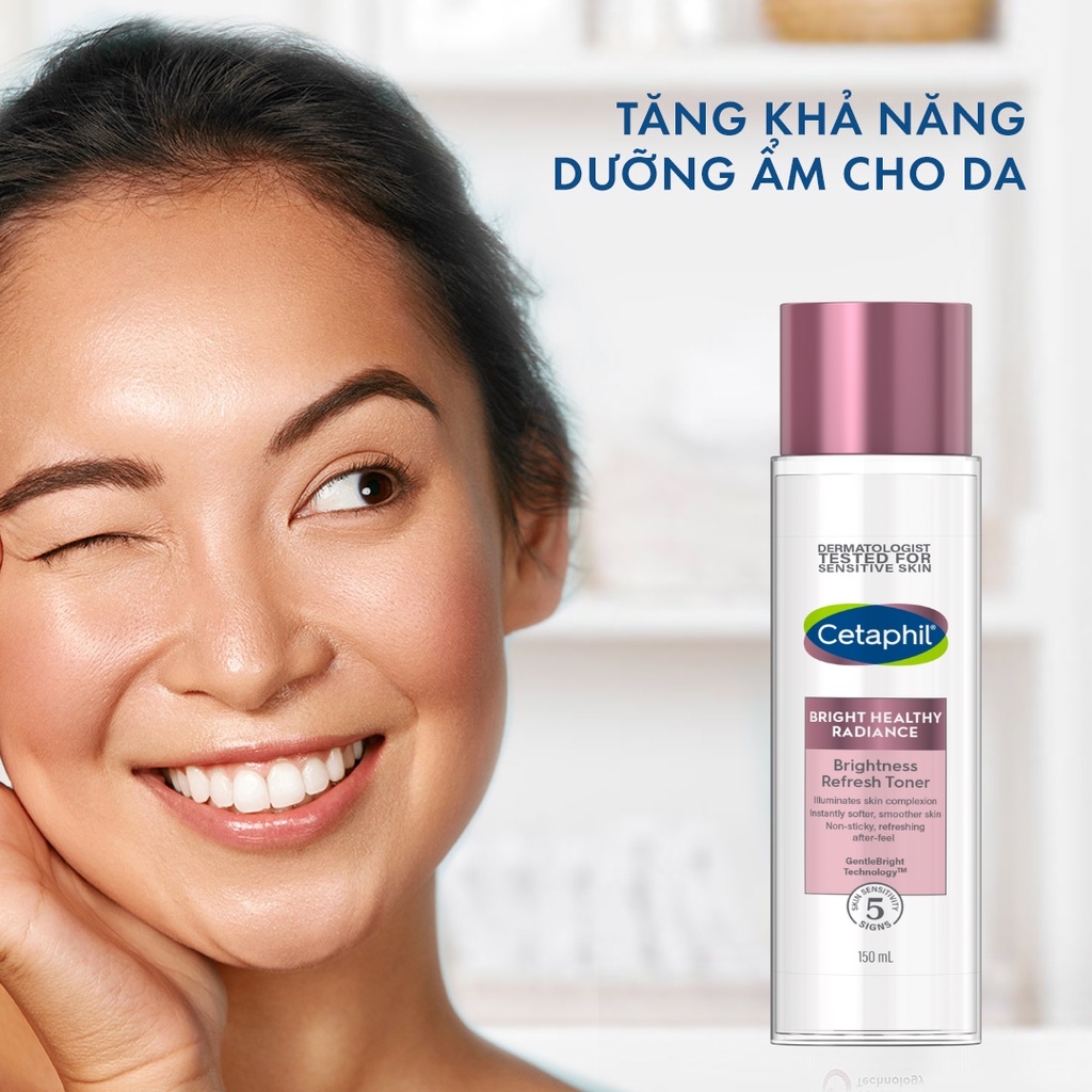 Nước cân bằng làm sáng dịu lành cho da nhạy cảm CETAPHIL BRIGHT HEALTHY RADIANCE TONER 150ML