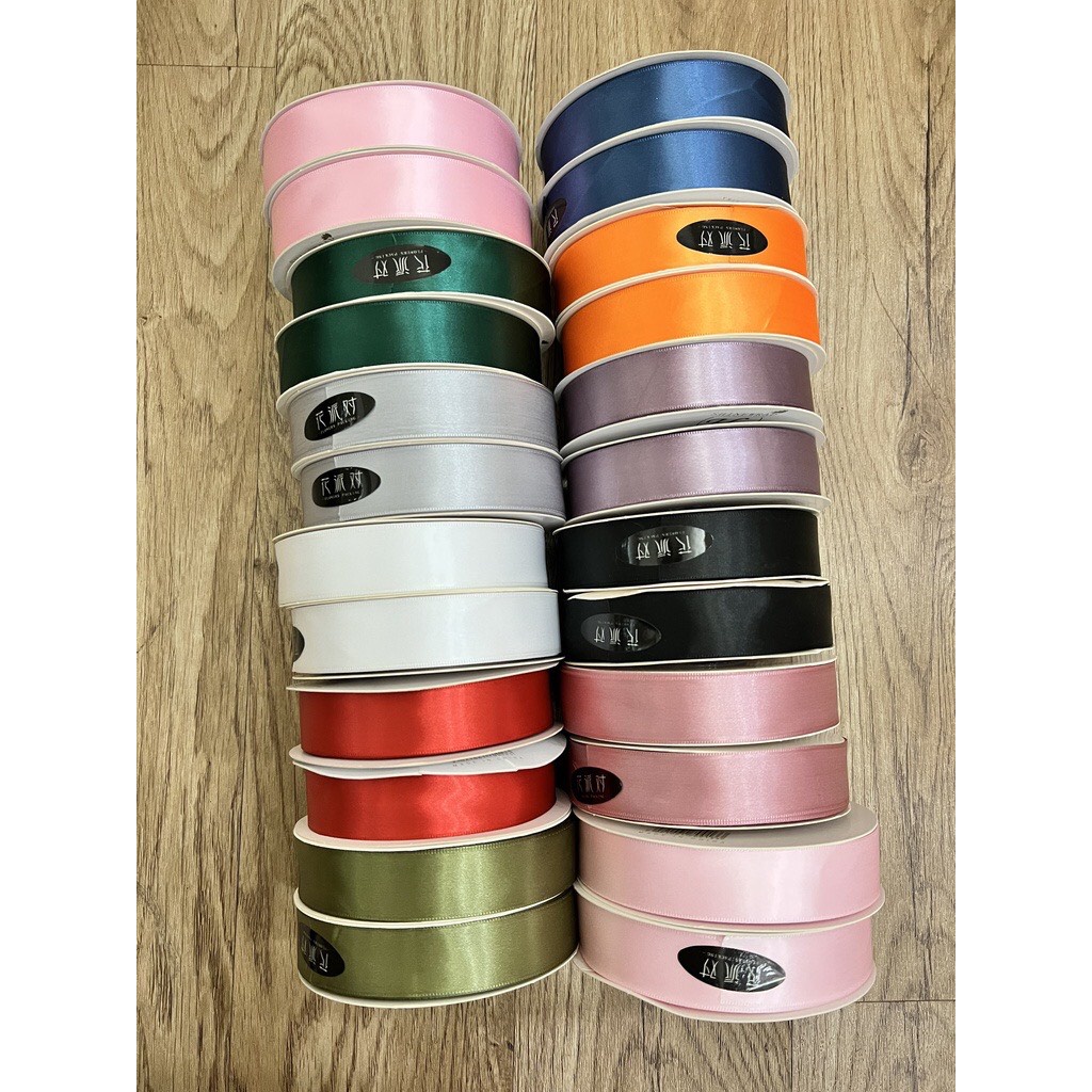 Ruy Băng Lụa bản 2,5cm_Cuộn 45m -Loại Đẹp