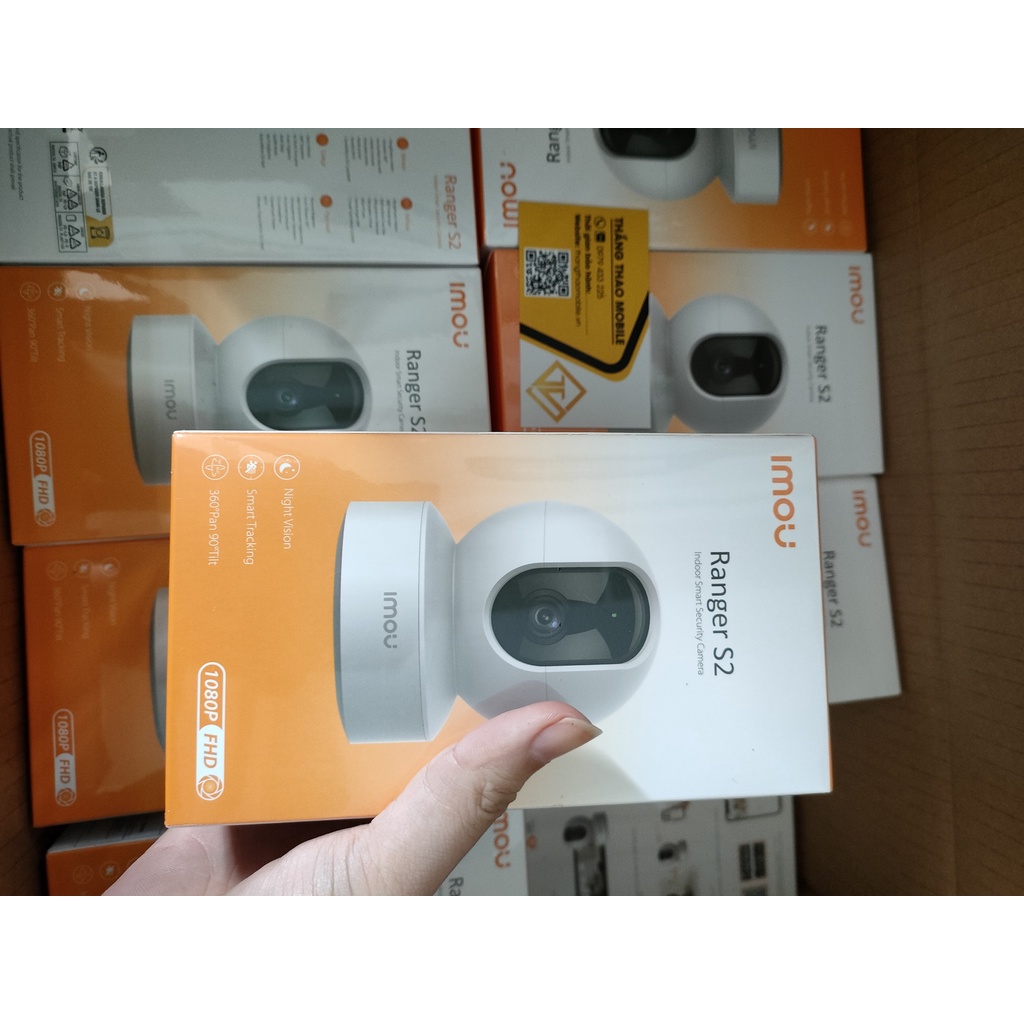 Camera  Wifi IMOU Ranger S2  1080P FullHD,Đàm thoại 2 chiều, Còi hú, Chống trộm Mẫu mới nhất 2023-Hàng chính hãng