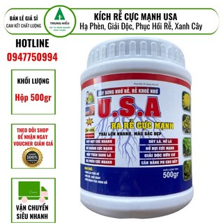 Ra rễ cực mạnh lọ 500g, phân bón lá kích rễ u.s.a